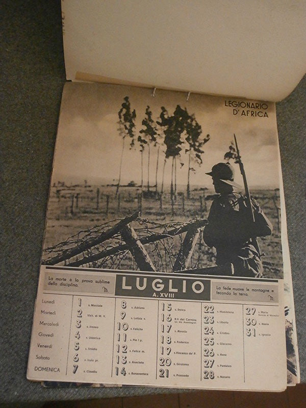 Calendario  MVSN  XVIII°