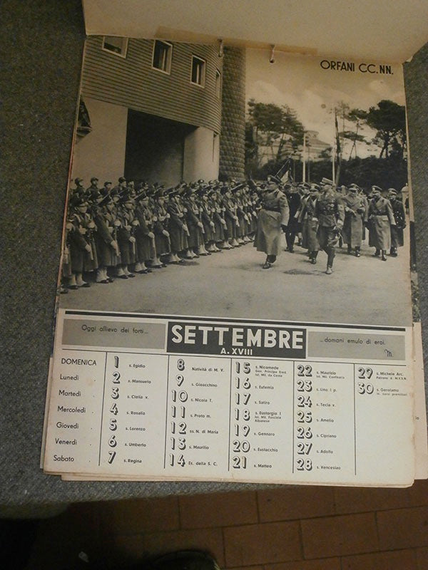 Calendario  MVSN  XVIII°