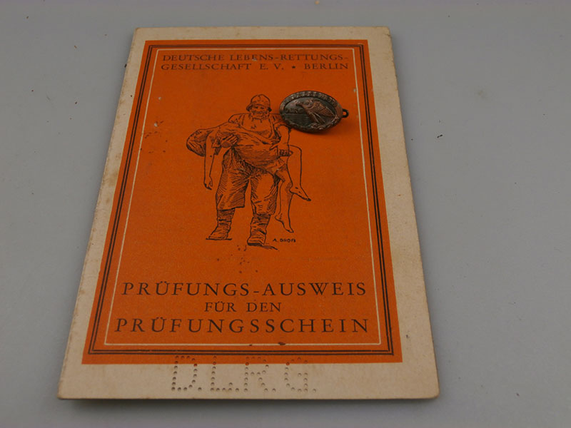 Tessera e spilla da bavero DLRG, Deutsche Lebens-Rettungs-Gesellschaft