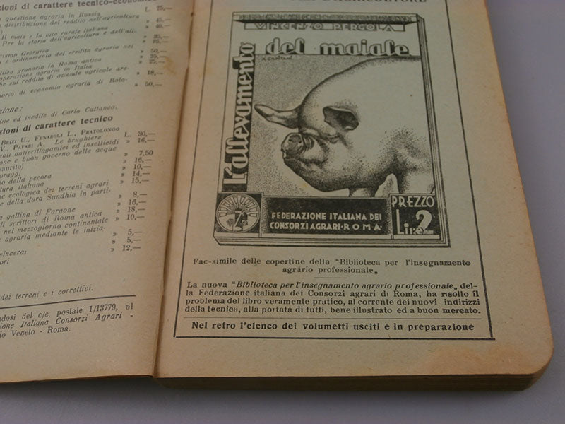 "Agenda agricola" anno 1933 XI° E.F