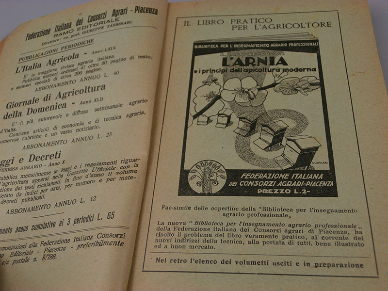 "Agenda agricola" anno 1932 X° E.F