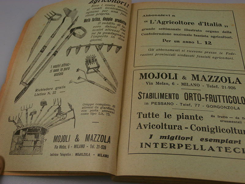 "Agenda agricola" anno 1932 X° E.F