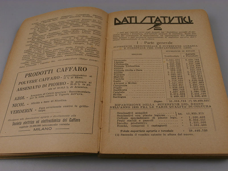 "Agenda agricola" anno 1932 X° E.F