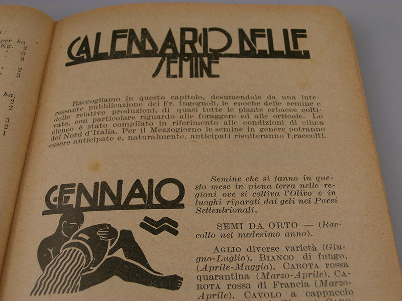 "Agenda agricola" anno 1932 X° E.F