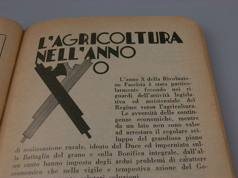 "Agenda agricola"  1933 XI° E.F