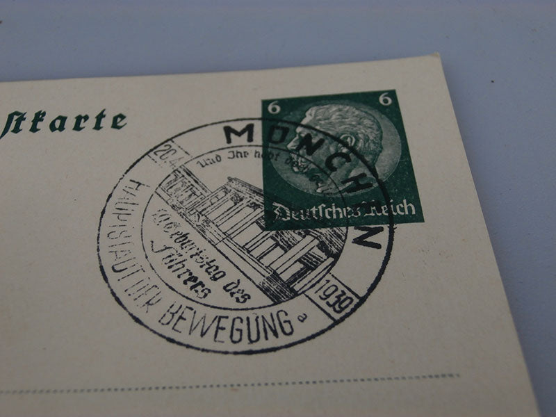 Coppia Postkarte annulli Munchen
