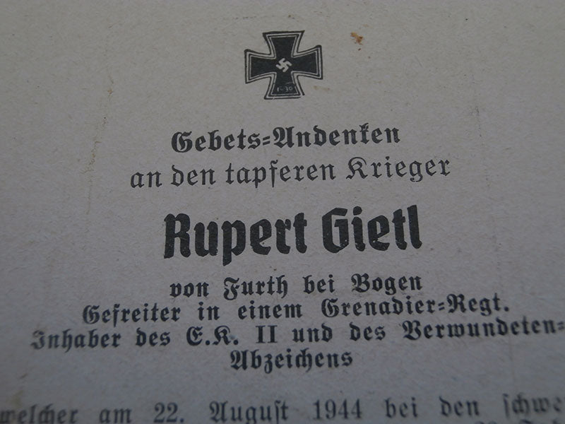 Sterbebilder 23/9/44  Italia