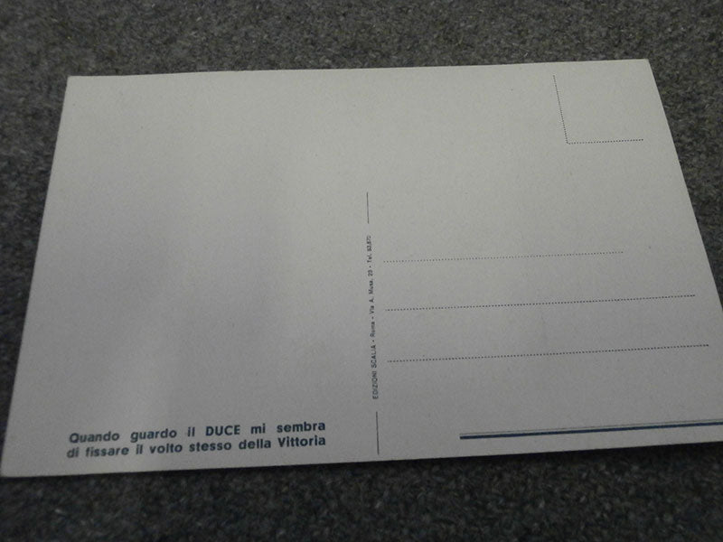 Cartolina postale Benito Mussolini