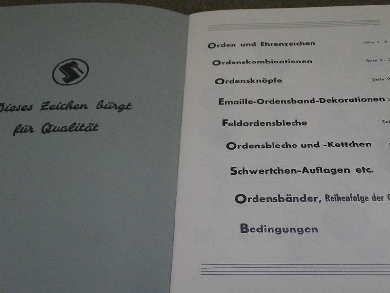 Replica Catalogo Steinhauer &amp; Luck 1939