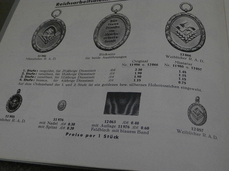 Replica Catalogo Steinhauer &amp; Luck 1939