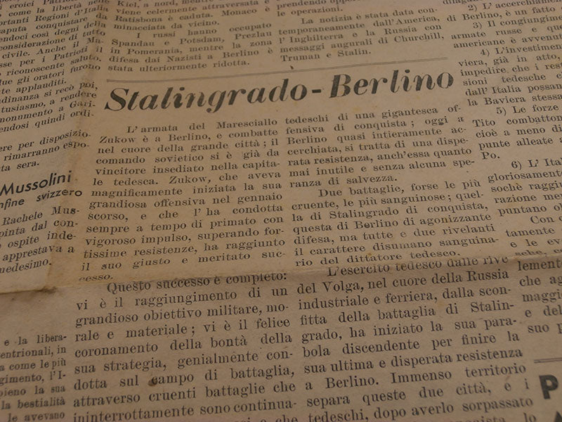 "Rinascita" due numeri del 3 e 6 Maggio 1945