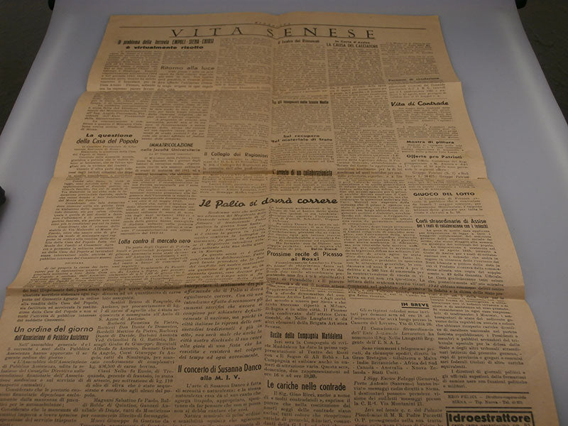 "Rinascita" due numeri del 3 e 6 Maggio 1945