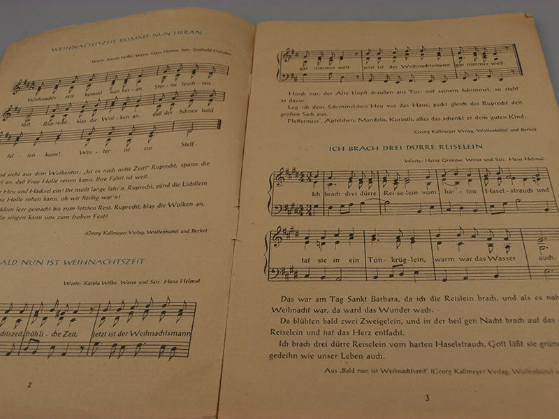 "Deutsche Kriegs Weihnacht" Libro canzoni e marce della Wehrmacht