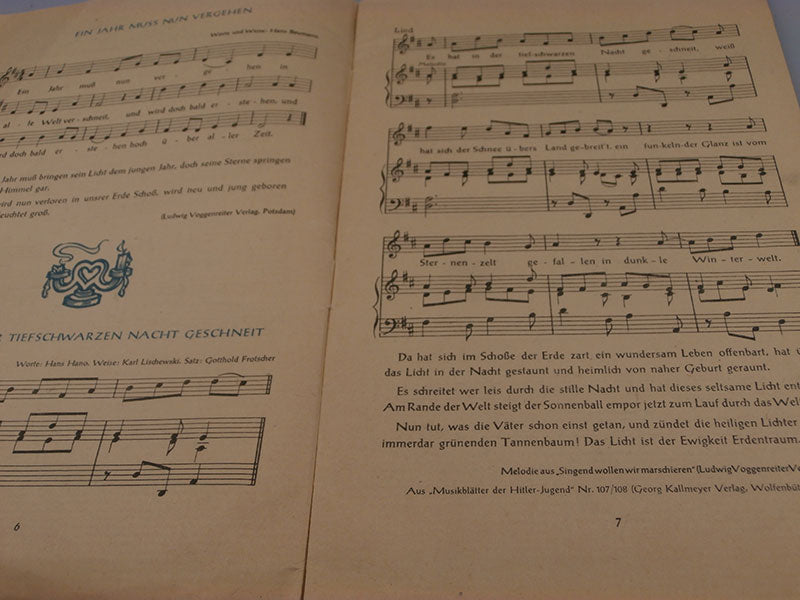 "Deutsche Kriegs Weihnacht" Libro canzoni e marce della Wehrmacht