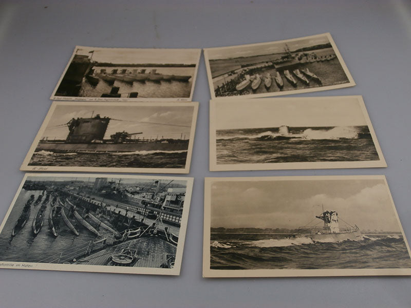 # 6 cartoline postali raffiguranti U-Boot